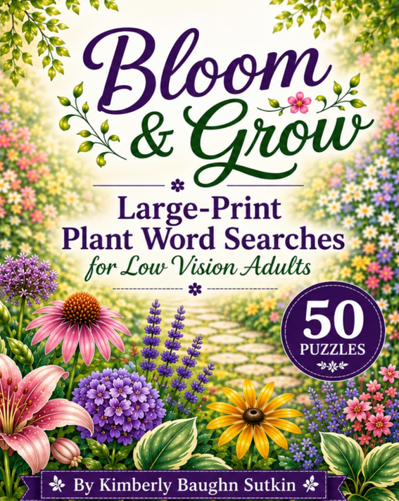Bloom and Grow Large Print Plant Word Searches