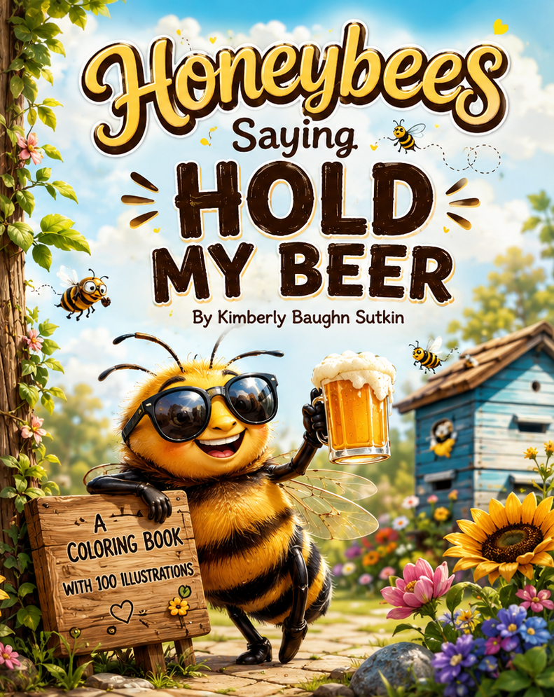 Honeybees Saying Hold My Beer