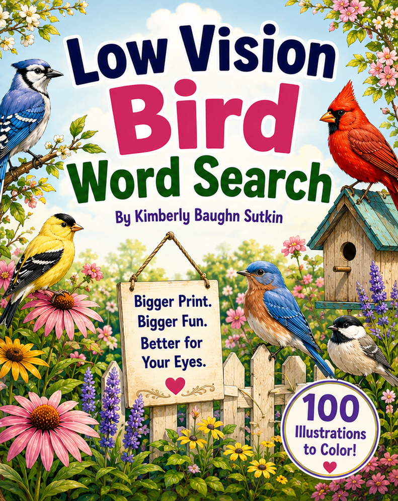 Low Vision Bird Word Search