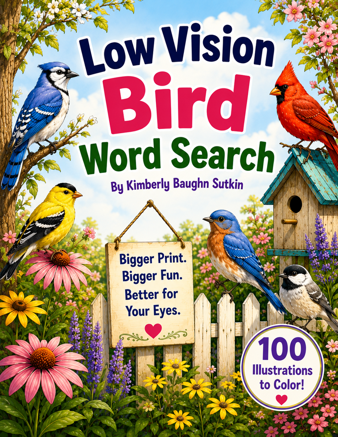 Low Vision Bird Word Search