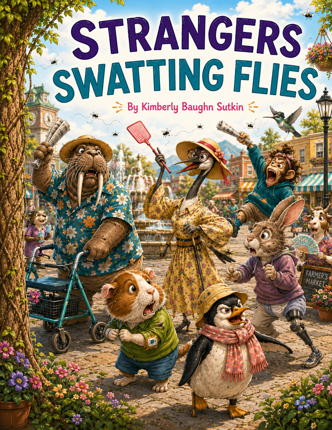 Strangers Swatting Flies